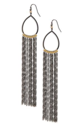Women's Nakamol Design Extra Long Chain Fringe Earrings
