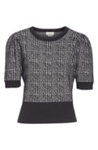 Women's Kate Spade New York Mod Plaid Sweater, Size - Black