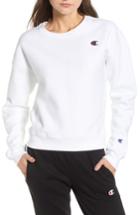 Women's Champion Reverse Weave Crew Sweatshirt - White