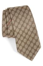 Men's Gucci Arend Silk Jacquard Tie, Size - Beige