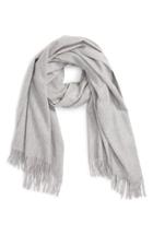 Women's Nordstrom Collection Oversize Cashmere Wrap, Size - Grey