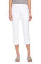 Women's Nic+zoe Perfect Side Zip Crop Pants - White