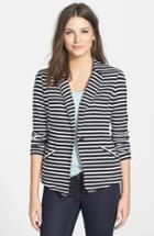 Petite Women's Caslon Knit One-button Blazer - Black
