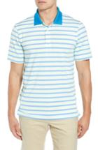 Men's Cutter & Buck Murray Stripe Drytec Polo - Blue