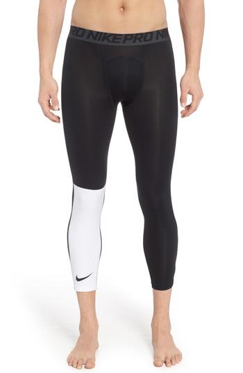 Men's Nike Np Running Tights - Black