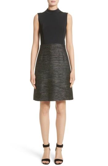 Women's Lafayette 148 New York Indra Knit Combo Dress - Blue