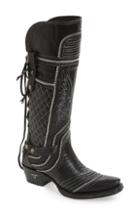 Women's Lane Boots Zip It Convertible Knee High Western Boot .5 M - Black