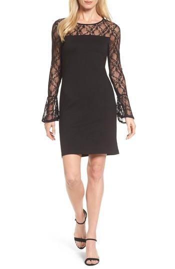 Women's Bobeau Flared Cuff Lace Sleeve Dress