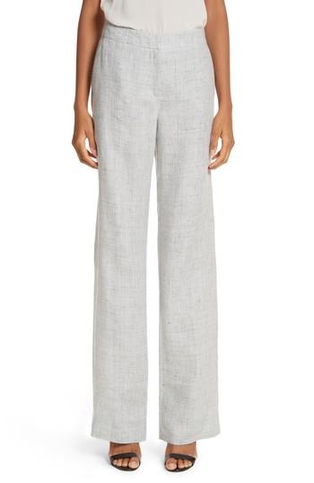 Women's Max Mara Atlanta Linen Pants - Grey