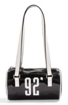 Topshop Patent Bowler Bag - Black