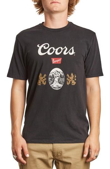 Men's Brixton X Coors Hops T-shirt - Black