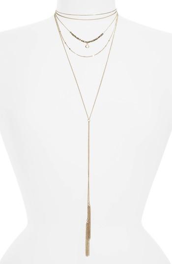 Women's Topshop Multistrand Tassel Necklace