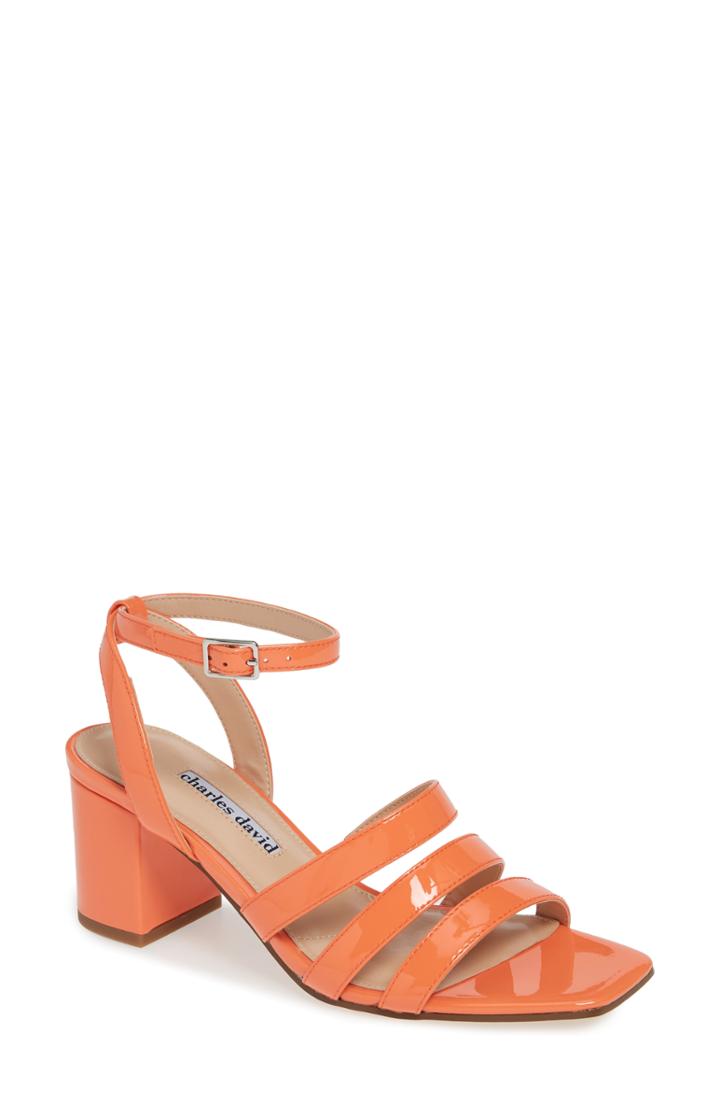 Women's Charles David Crispin Ankle Strap Sandal .5 M - Pink