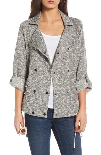 Women's Guest Editor Knit Moto Jacket - Grey