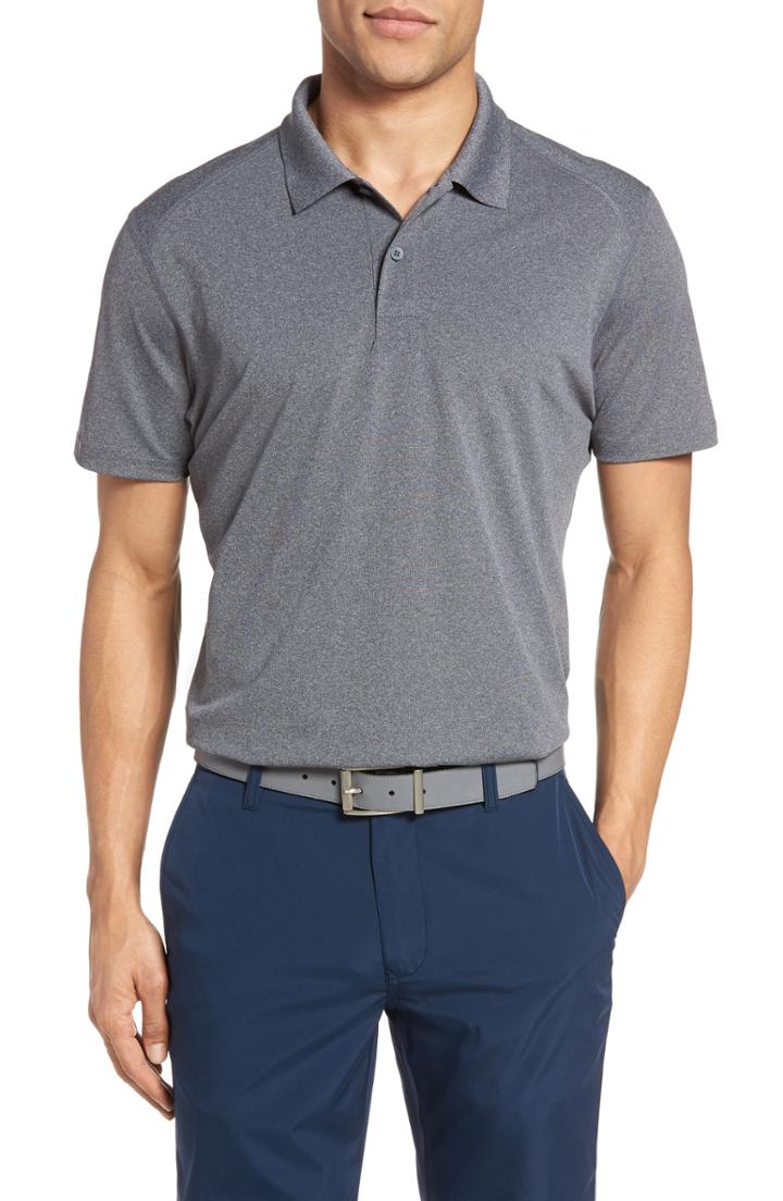 Men's Bonobos M-flex Flatiron Slim Fit Golf Polo, Size - Grey
