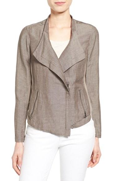 Women's Nic+zoe 'sundown' Moto Jacket - Metallic