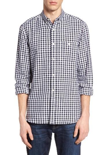 Men's French Connection Lifeline Herringbone Gingham Sport Shirt