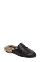 Women's Louise Et Cie Dugan Ii Genuine Rabbit Fur Mule M - Black