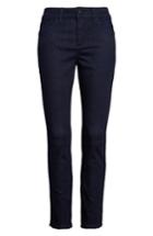 Petite Women's Nydj Ami Side Slit Stretch Ankle Skinny Jeans P - Blue