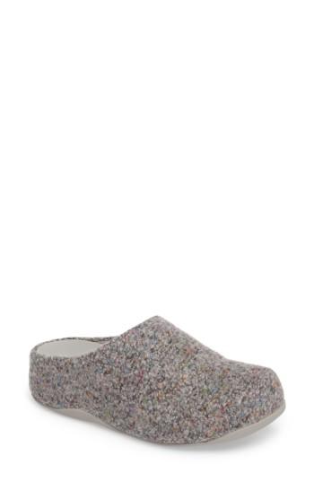 Women's Fitflop(tm) Shuv(tm) Felt Clog M - Grey
