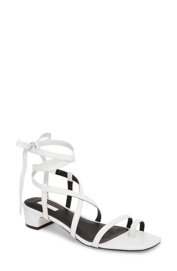 Women's Topshop Fable Strappy Sandal .5us / 36eu M - White