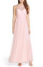 Women's Wtoo Tulle Halter Neck Gown - Pink