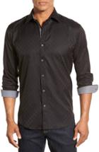 Men's Bugatchi Classic Fit Dot Jacquard Sport Shirt