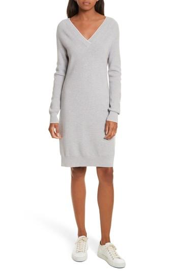 Women's Grey Jason Wu Wool Blend Sweater Dress