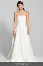 Women's Jesus Peiro Embroidered Waist Stripe Organza A-line Dress, Size In Store Only - Ivory