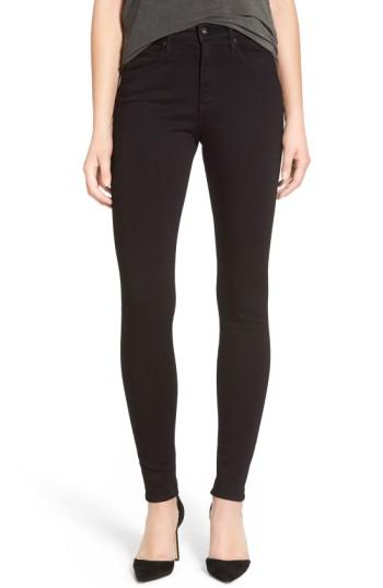 Women's Ag Farrah High Waist Skinny Jeans - Black