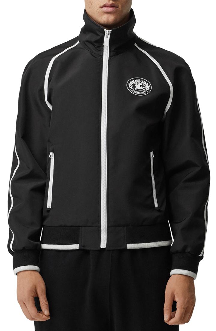 Men's Burberry Northfield Nylon Track Jacket Eu - Black