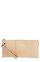 Hobo 'vida' Leather Clutch - Beige