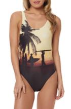 Women's Dolce Vita Reversible One-piece Swimsuit - Red