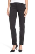 Petite Women's Wit & Wisdom Ab-solution Straight Leg Jeans P - Black
