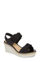 Women's Clarks Palm Shine Wedge Sandal M - Black
