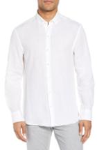 Men's Zachary Prell Yang Linen Sport Shirt, Size - White