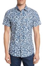 Men's Rodd & Gunn Camwell Regular Fit Print Sport Shirt - White