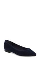 Women's Bella Vita 'vivien' Pointy Toe Flat .5 N - Blue