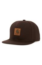 Men's Carhartt Work In Progress Canvas Logo Ball Cap - Brown