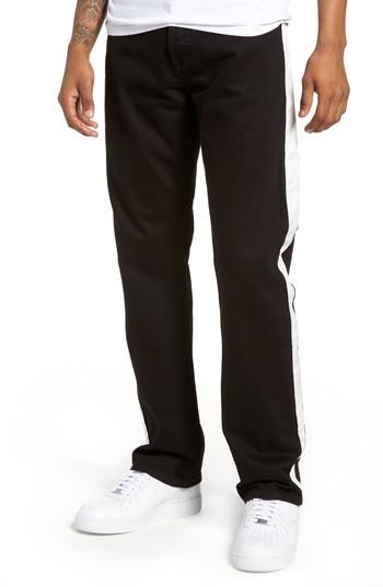 Men's Calvin Klein Straight Leg Taped Jeans X 32 - Black