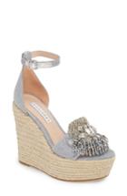 Women's James Chan Maxim Platform Wedge Sandal M - Blue