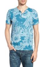 Men's Bonobos Floral Print Henley - Blue