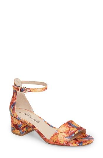Women's Free People Marigold Block Heel Sandal Us / 36eu - Black