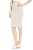 Women's Leith High Waist Body-con Skirt, Size - Grey