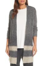 Women's Eileen Fisher Long Open-front Cardigan - Beige