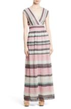 Women's M Missoni Lace Stripe Maxi Dress