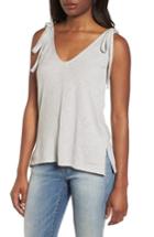 Women's Lucky Brand Tie-shoulder Striped Tank - Blue