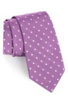 Men's Gitman Polka Dot Silk Tie, Size - Purple