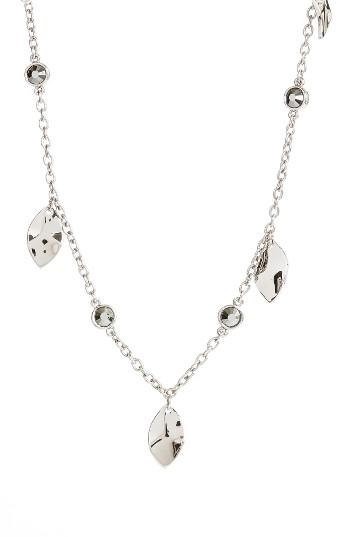Women's St. John Collection Swarovski Crystal Shimmer Leaf Necklace