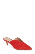 Women's Something Navy Utopia Kitten Heel Mule .5 M - Red